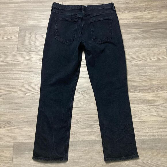 Agolde Riley Long Straight Jeans In Compilation Wash (Black) Size 32 - Picture 8 of 8